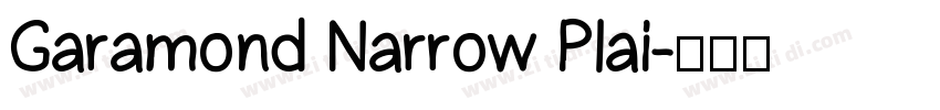 Garamond Narrow Plai字体转换